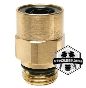 Фітинг прямий із зовнішнім метричним різьбленням CAMOZZI 9512