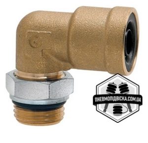 Фітинг кутовий з зовнішнім метричним різьбленням CAMOZZI 9502