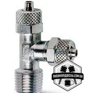 Штуцер трійник з зовнішнім різьбленням CAMOZZI 1420.